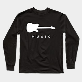 Music Blues Guitar Long Sleeve T-Shirt